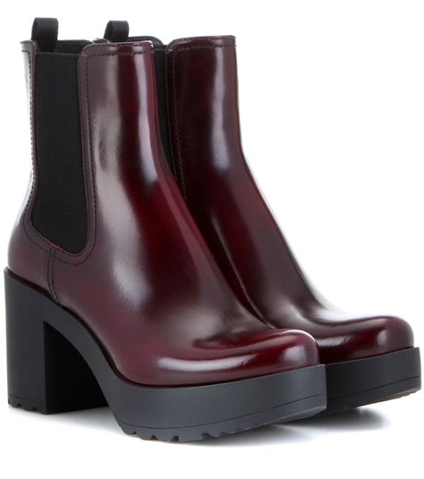 prada red boots